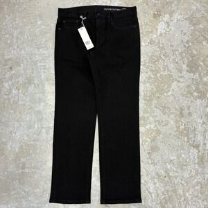 Outerknown SEA Jeans 31x30 Black Local Straight Dark Organic Cotton Denim NWT